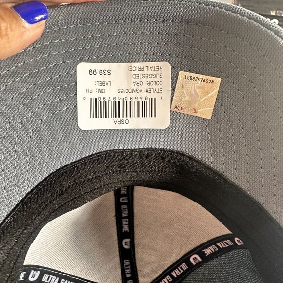 Ultra Games 76ers NBA Cap Phila Basketball Hat Fitted Back Baseball 6 Panel Grey - Picture 14 of 16